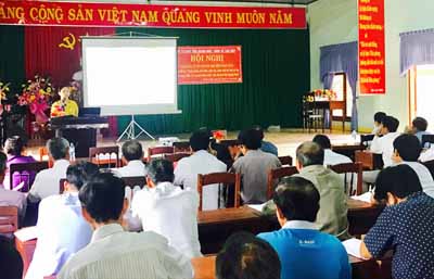 Tại UBND xã Tịnh Hiệp, huyện Sơn Tịnh.